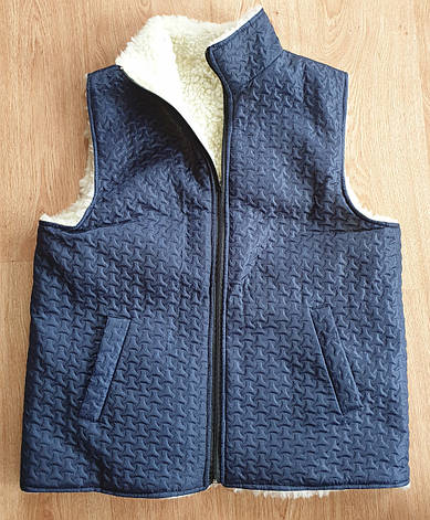 Жилетки, тілогрійки на штучному хутрі з плащівки на блискавці, фото 1