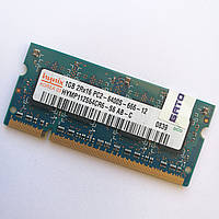 Оперативная память для ноутбука Hynix SODIMM DDR2 1Gb 800MHz 6400s 2R16 CL6 (HYMP112S64CR6-S6 AB-C) Б/У
