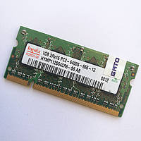 Оперативная память для ноутбука Hynix SODIMM DDR2 1Gb 800MHz 6400s 2R16 CL6 (HYMP112S64CR6-S6 AB) Б/У