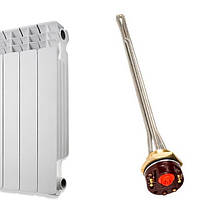 Тен 300 Вт, 1" дюйм для алюмінієвого радіатора з терморегулятором