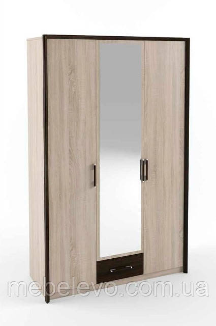 Шафа Скарлет 3Д 2120х1360х580мм дуб сонома + венге магія Сокме