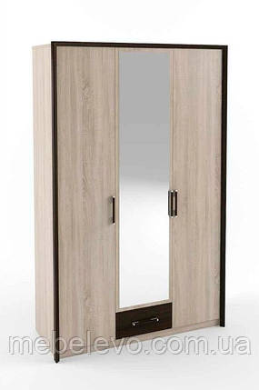 Шафа Скарлет 3Д 2120х1360х580мм дуб сонома + венге магія Сокме, фото 1