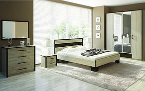 Шафа Скарлет 4Д 2120х1800х580мм дуб сонома + венге магія Сокме, фото 3