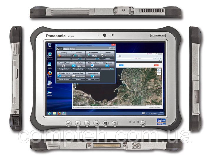Захищений планшет Panasonic Toughpad FZ-G1 mk1 + автомобільний блок живлення