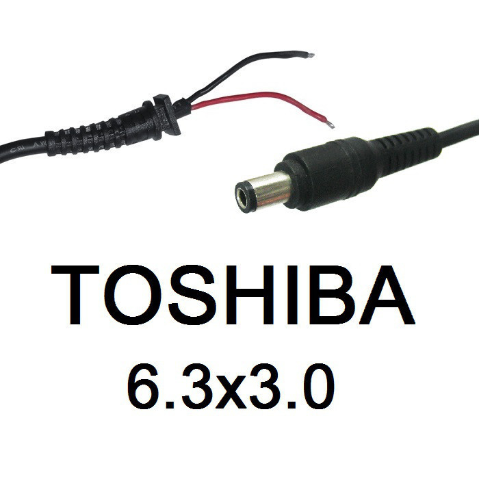 ОПТом Кабель для блоку живлення ноутбука Toshiba 6.3x3.0 (до 3.5 a) (T-type)