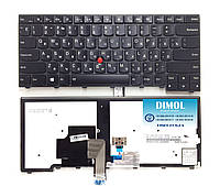 Оригинальная клавиатура для Lenovo ThinkPad T440, T440p, T440s, T460 series, ru, black, подсветка