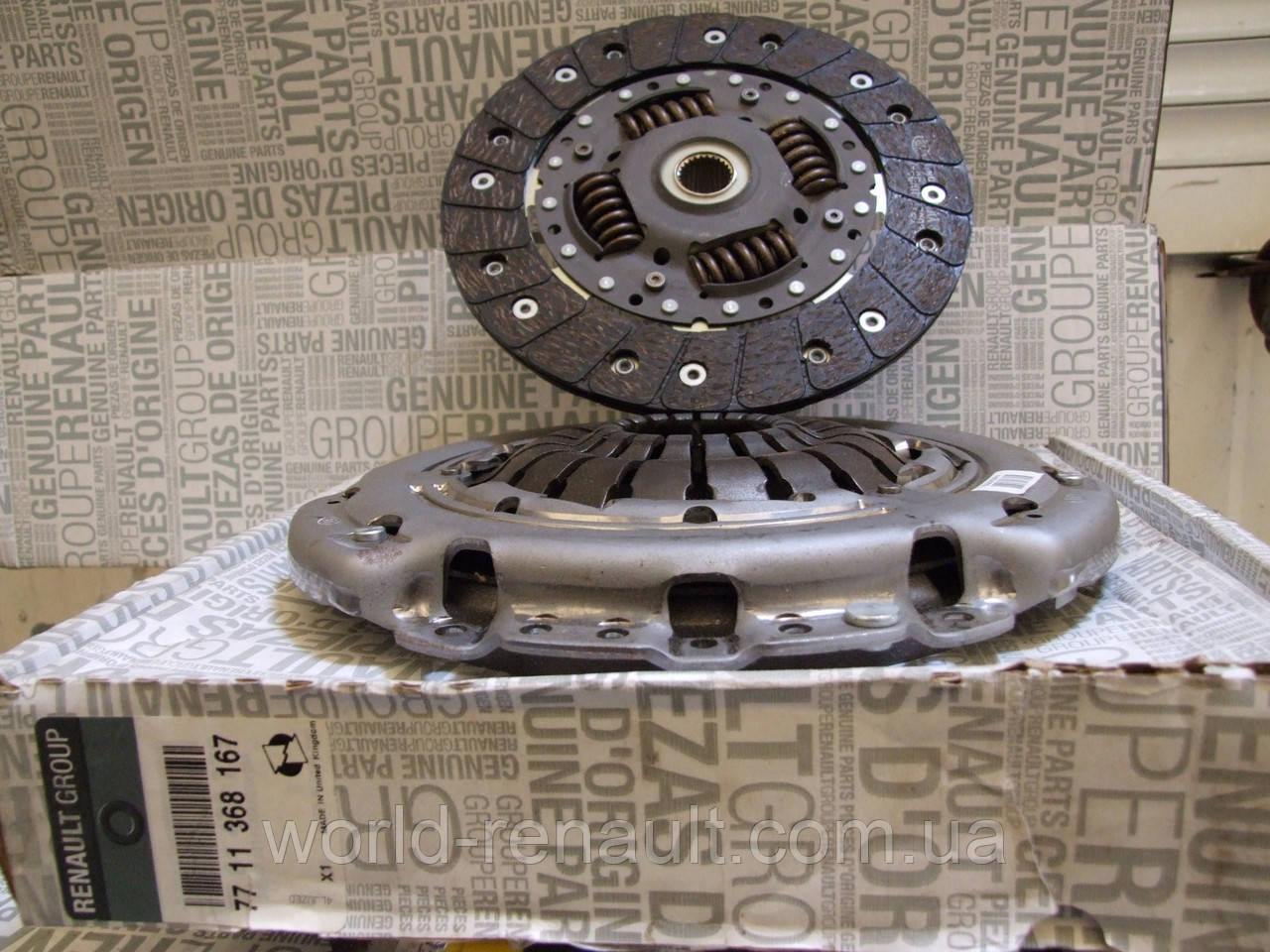 Комплект зчеплення на Рено Меган III, Рено Флюенс 1.5dci — КПП JR5/ Renault ORIGINAL 7711368167