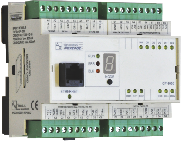 Універсальний вільно програмований контролер Tecomat Foxtrot CP-1005/1015