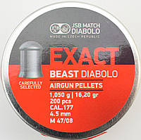 Кулі пневматичні JSB Diabolo Exact Beast, 4.52 мм , 1.05 гр. (200 шт/уп)