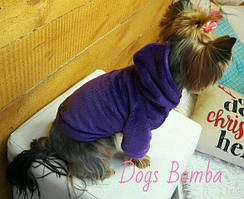 Кофта з плюшевого хутра для собаки, розмір 4.