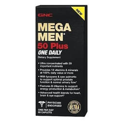 Вітаміни для чоловіків GNC Mega Men 50+ One Daily 60caps