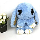 💙🐰 Сумка-Рюкзак 🐰 блакитний хутряний Кролик "Rex Fendi" (зайчик, зайчик) як іграшка, фото 2