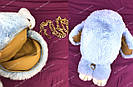 💙🐰 Сумка-Рюкзак 🐰 блакитний хутряний Кролик "Rex Fendi" (зайчик, зайчик) як іграшка, фото 9