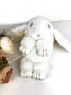 🐰 Сумка-Рюкзак 🐰 білосніжний хутряний Кролик "Rex Fendi" (зайчик, зайчик) як іграшка, фото 3