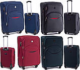 Чемодан дорожній на 4 колесах з цупкої тканини CODURA 1200D 360* Валіза 66х43х28см WINGS 1708 , середній ЗЕЛЕНИЙ, фото 4