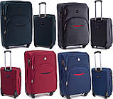 Чемодан дорожній великий ЧОРНИЙ 75х50х30 на 4 колесах з цупкої тканини CODURA 1200D 360* Валіза WINGS 1708, фото 9