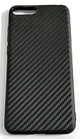 Чохол для Huawei Y6 (2018) силіконовий карбон