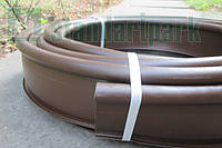 Бордюр садовый пластиковый Кантри Б-1000.2.11-ПП коричневый