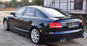 Спойлер багажника (сабля, лип спойлер, качиний хвостик) Audi A6 C6 2004-2011 р.в. стиль ABT 