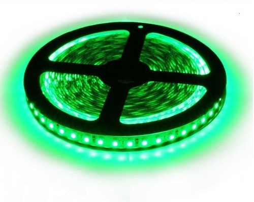 Світлодіодна стрічка LED 3528-120 G зелений.