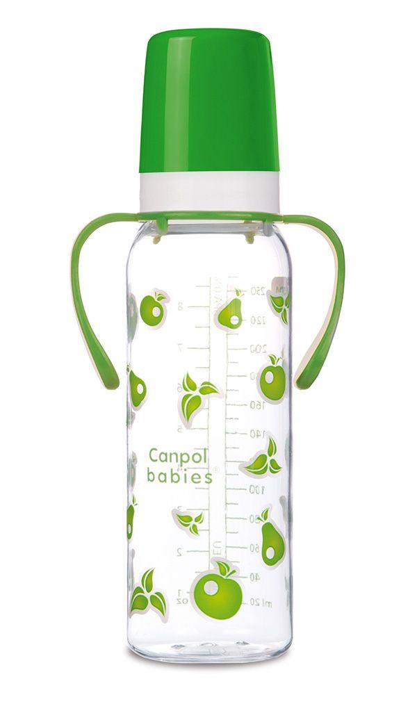 Пляшка 250 мл з ручками (BPA FREE) ТМ Canpol Babies