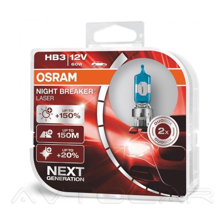 OSRAM Night Breaker Laser +150% HB3305NLHCB 2 шт. у комплекті