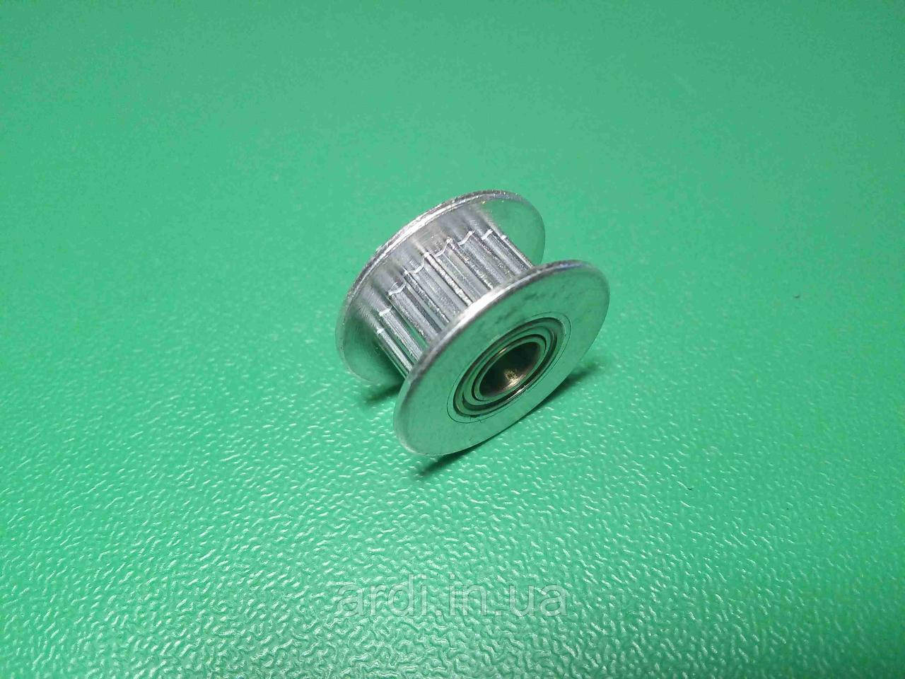 Ролик 20 зубів ременя GT2, вал 5 мм для 3D-принтера