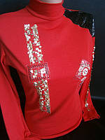 Молодіжний гольфик зі вставками. Недорого 