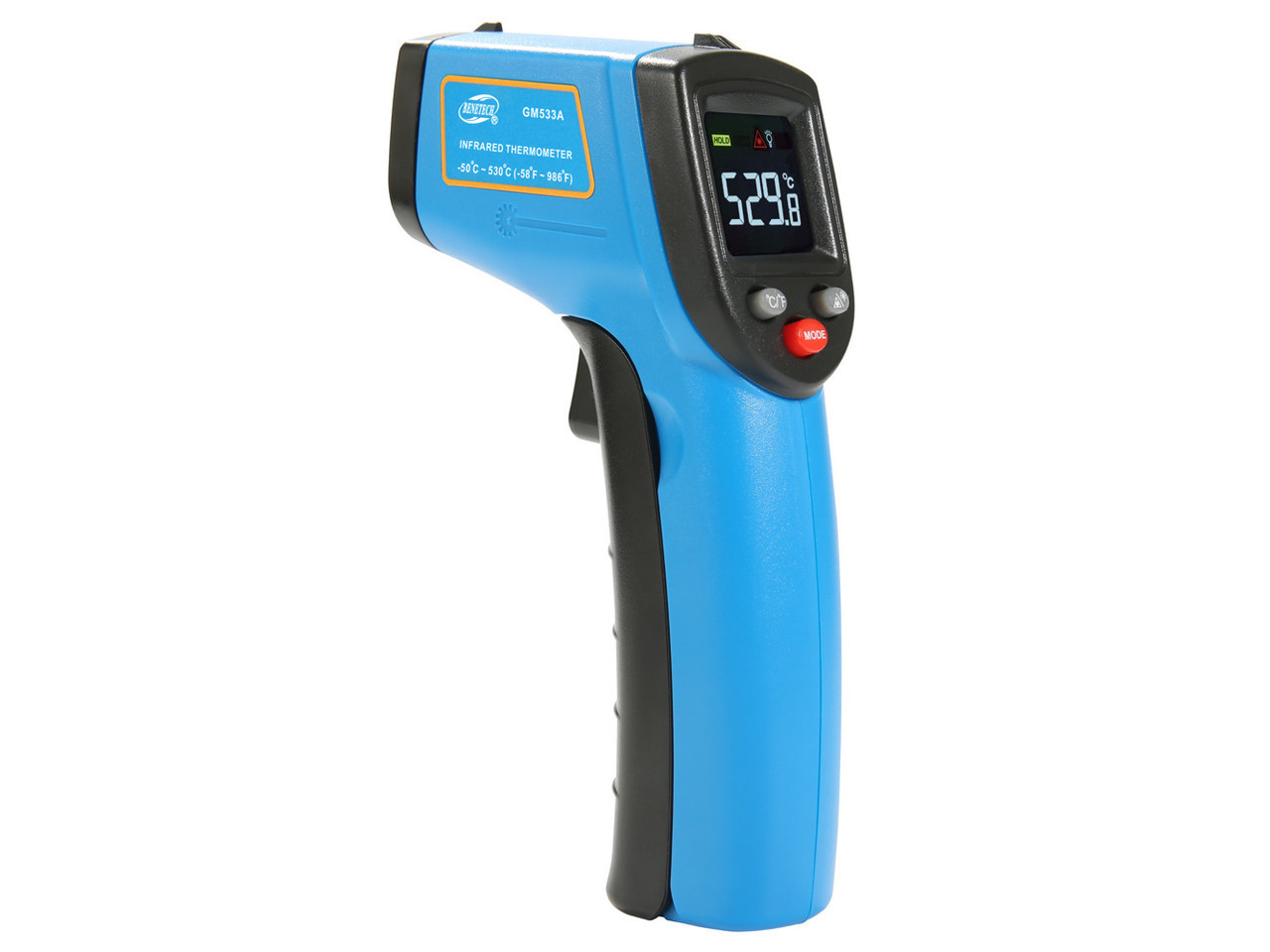Пірометр Benetech GM533A ( -50~530℃) DS:12:1; EMS:0,1-1,00. Інвертований дисплей