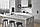 Біла кухня на замовлення в лофт стилі з кварцовою стільницею під мармур, фото 5