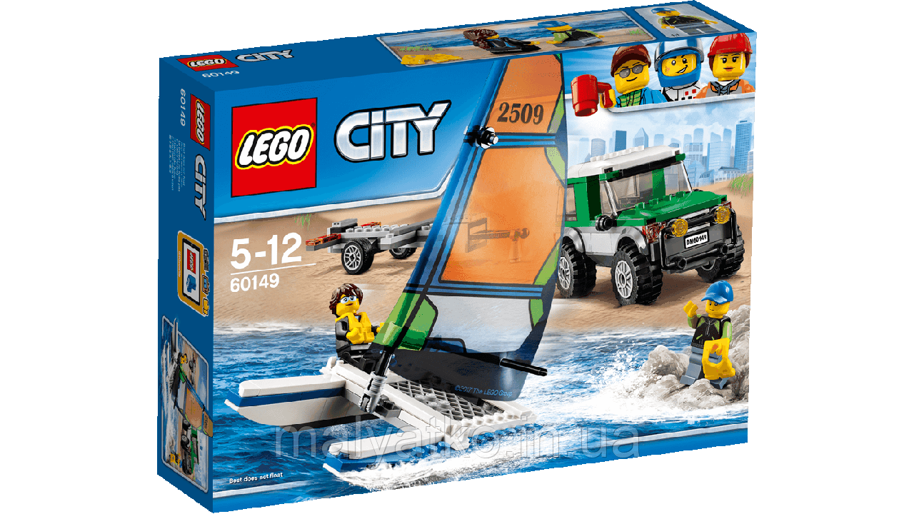 Lego City Позашляховик з причепом для катамарана 60149, фото 1