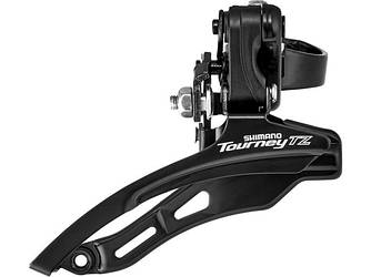 Перемикач велосипедний передній Shimano FD-TZ510 верхня тяга, хомут 28,6 мм