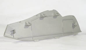 Накладка на торпедо бокова ліва сіра K - GRAY Nissan Leaf ZE0 (10-13) 68499-3NA0A, фото 2