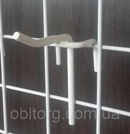 Торговий гачок 50мм на сітку одинарний- 10шт, фото 1