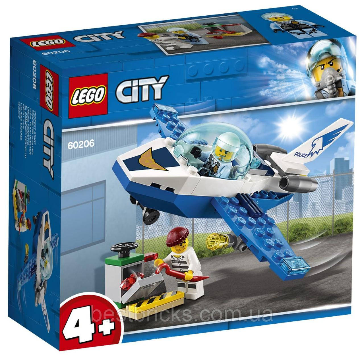 Lego City Повітряна поліція: патрульний літак 60206