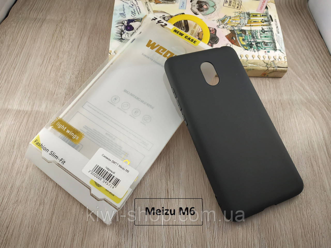 SMTT чохол для Meizu m6 чорний матовий, фото 1