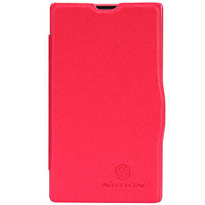 Шкіряний чохол-книжка Nillkin для Nokia X червоний