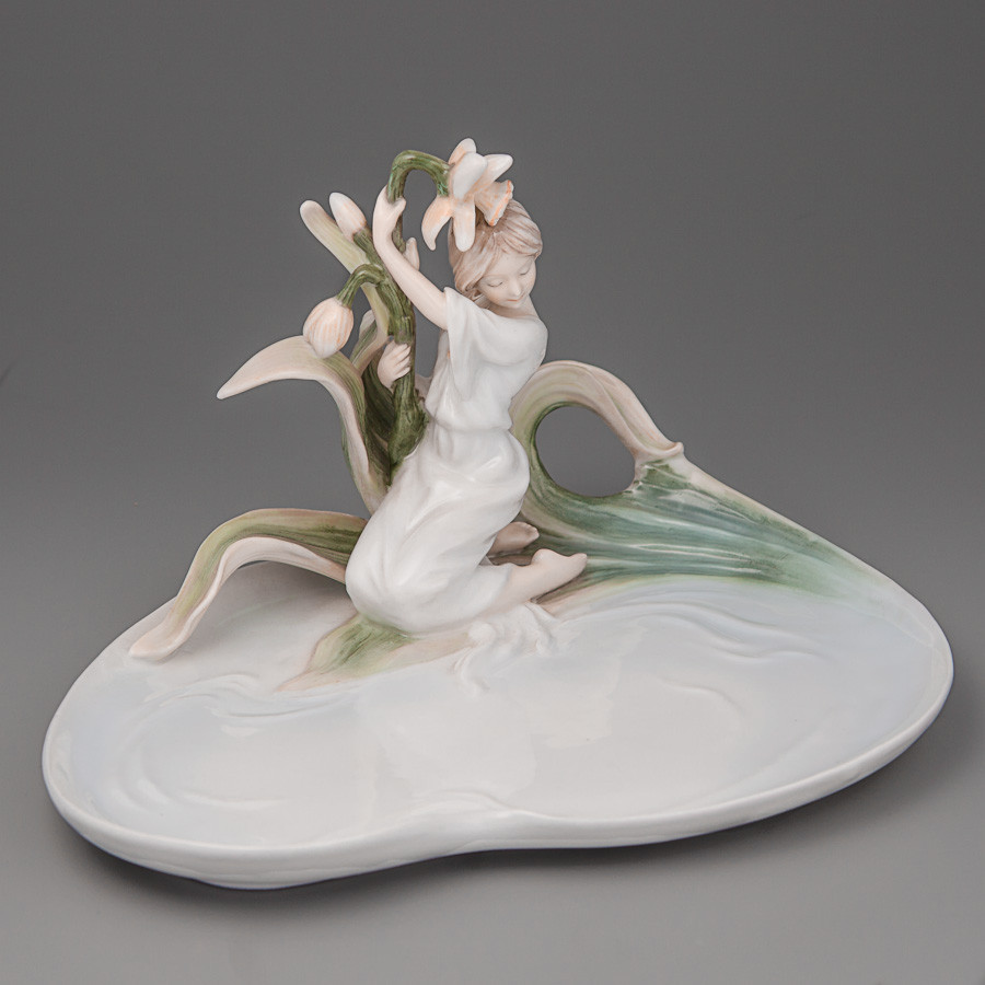 Цукерниця Unicorn Studio Дівчина з нарцисом 23х13 см 20314 VE