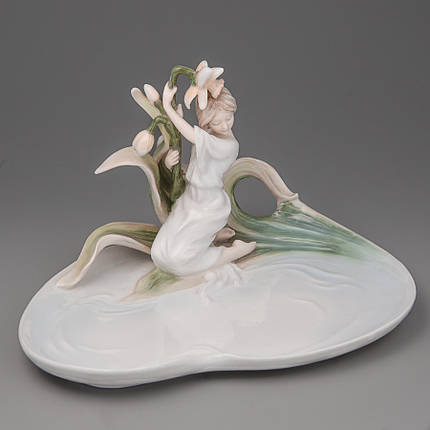 Цукерниця Unicorn Studio Дівчина з нарцисом 23х13 см 20314 VE, фото 1