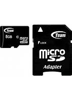 Картка пам'яті micro SDHC 8Gb Team (TUSDH8GCL1003), Class 10, adapter