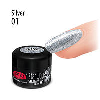 Гель-паста PNB Star Way UV/LED Gel Paste 01 Silver/Серебро 5 мл