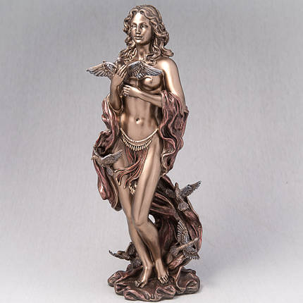 Статуетка Veronese Афродіта богиня кохання та краси з птахами 30 см 73427 фігурка веронезе венера VE, фото 1