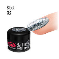 Гель-паста PNB Star Way UV/LED Gel Paste 03 Black/Черный 5 мл