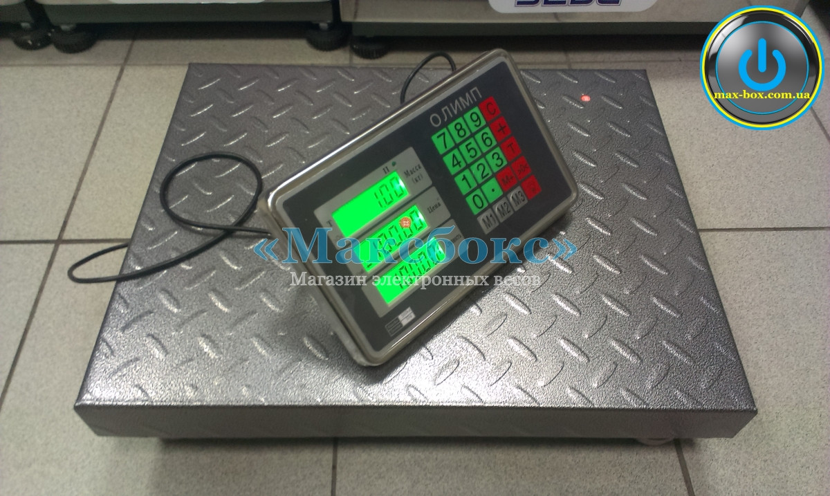 Ваги товарні підлогові до 600 кг Олімп 102 C16 (450х600), фото 1