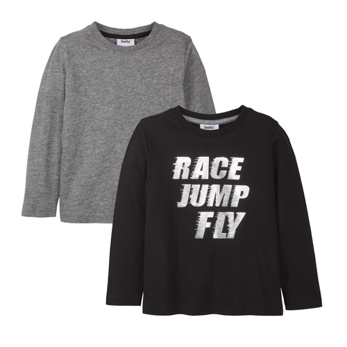 Реглан сірий і чорний Lupilu р.86/92, 110/116, фото 1