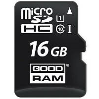 Картка пам'яті micro SDHC 16Gb GoodRam UHS-I (M1A0-0160R11), Class 10