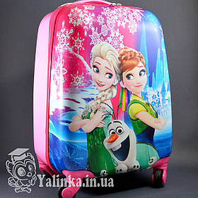 Дитячий дорожній валізу на 4-х колесах Холодне Серце 710