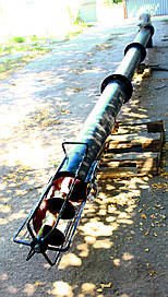 Шнековий навантажувач (транспортер, шнек) діаметром 219 мм, завдовжки 2 метри