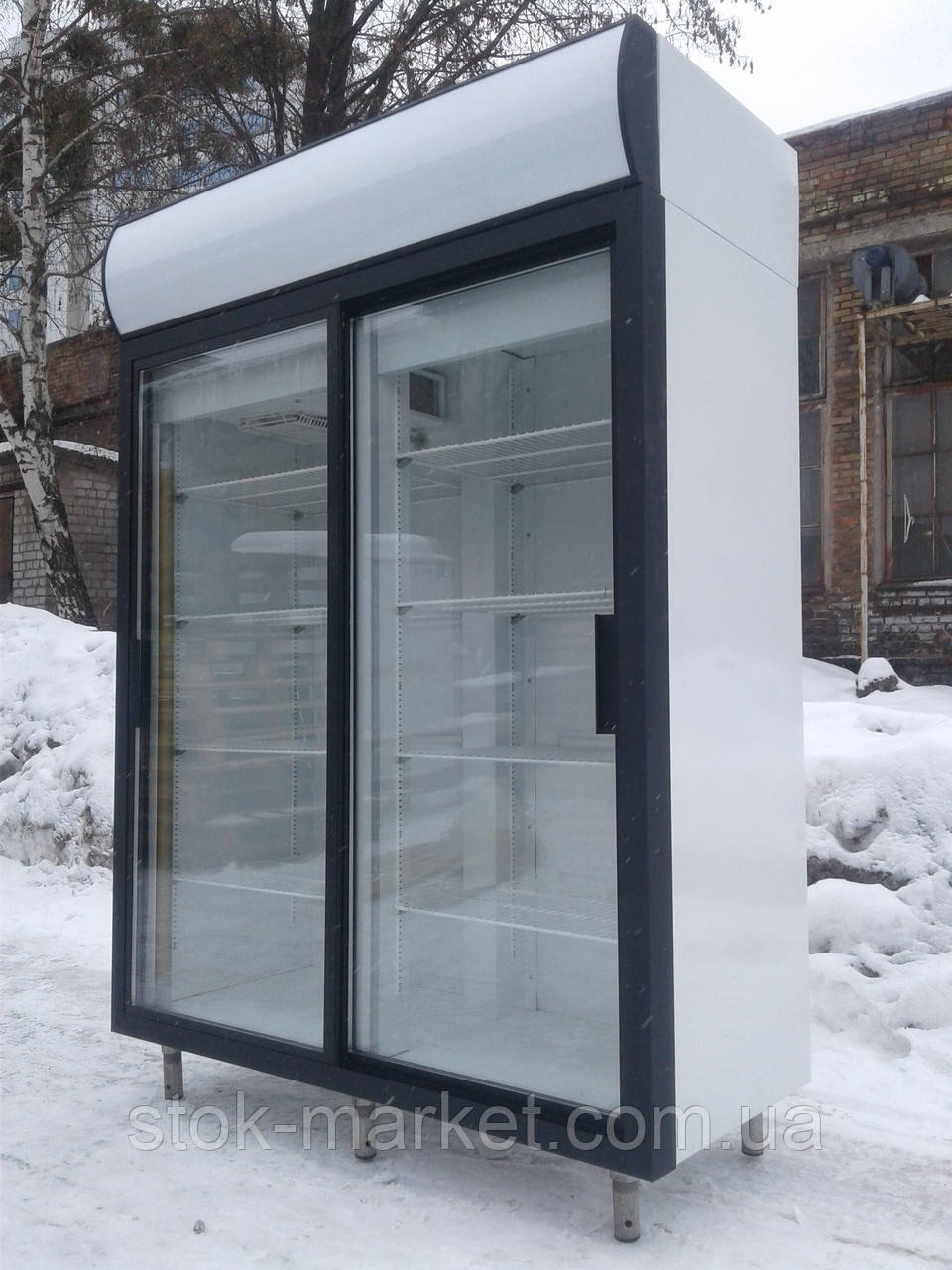Холодильна шафа Polair dm 110 sd-s б/у, холодильна шафа купе б у, шафа вітрина б/у