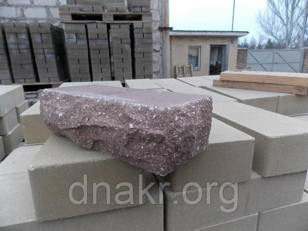 Цегла облицювальна «скеля» тичкова 230х60х65